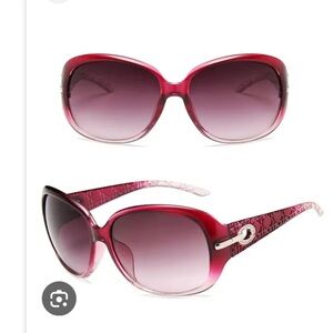Brand New Elegant Red Sunglasses Reddish ombré